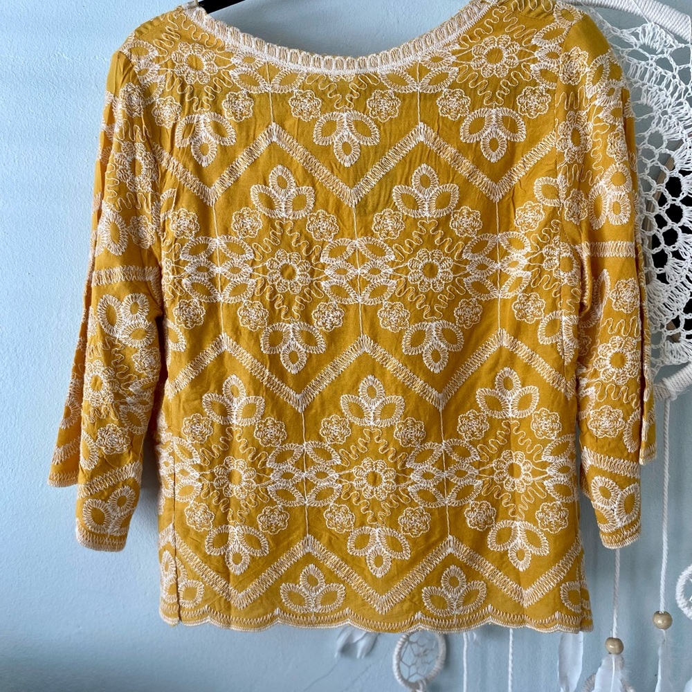 Solitaire Yellow Blouse - Picture 7 of 7